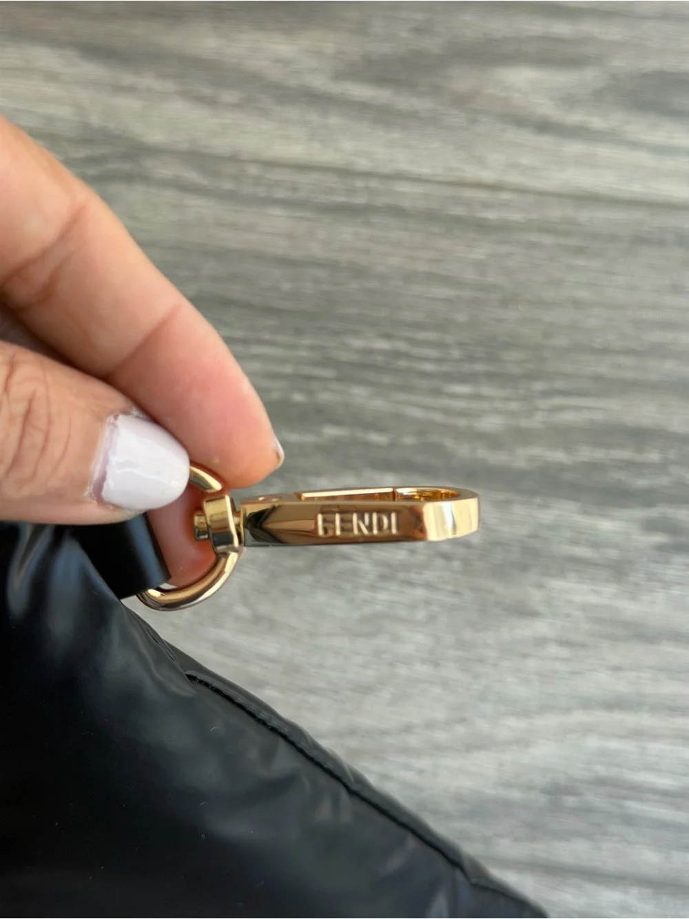 Fendi Gold Logo Keyring